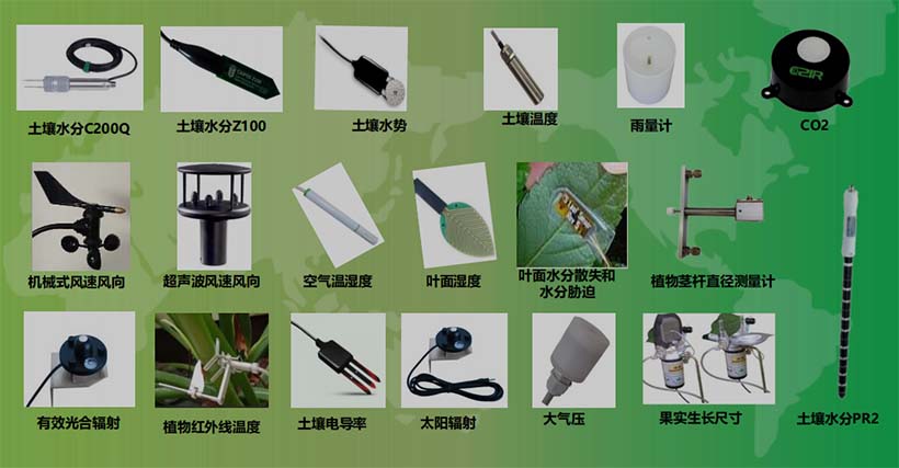 農(nóng)業(yè)物聯(lián)網(wǎng)連接的部分傳感器--土壤、氣象、植物生理